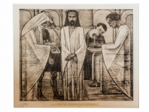 Toorop (GK3) | Veertien litho’s van de kruisweg van Jan Toorop (1858-1928) in de St. Bernulphuskerk te Oosterbeek. Vervaardigd tussen 1916 en 1919